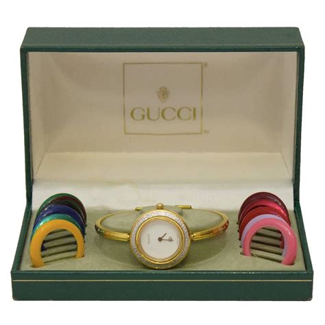 gucci watch interchangeable rings|gucci watches changeable face.